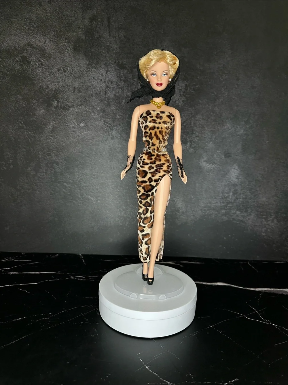 OOAK Vintage Barbie Muse - Golden Age of Hollywood Inspired Handmade Gown Dress